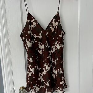 Cami NYC Floral Camisole in Black and Brown